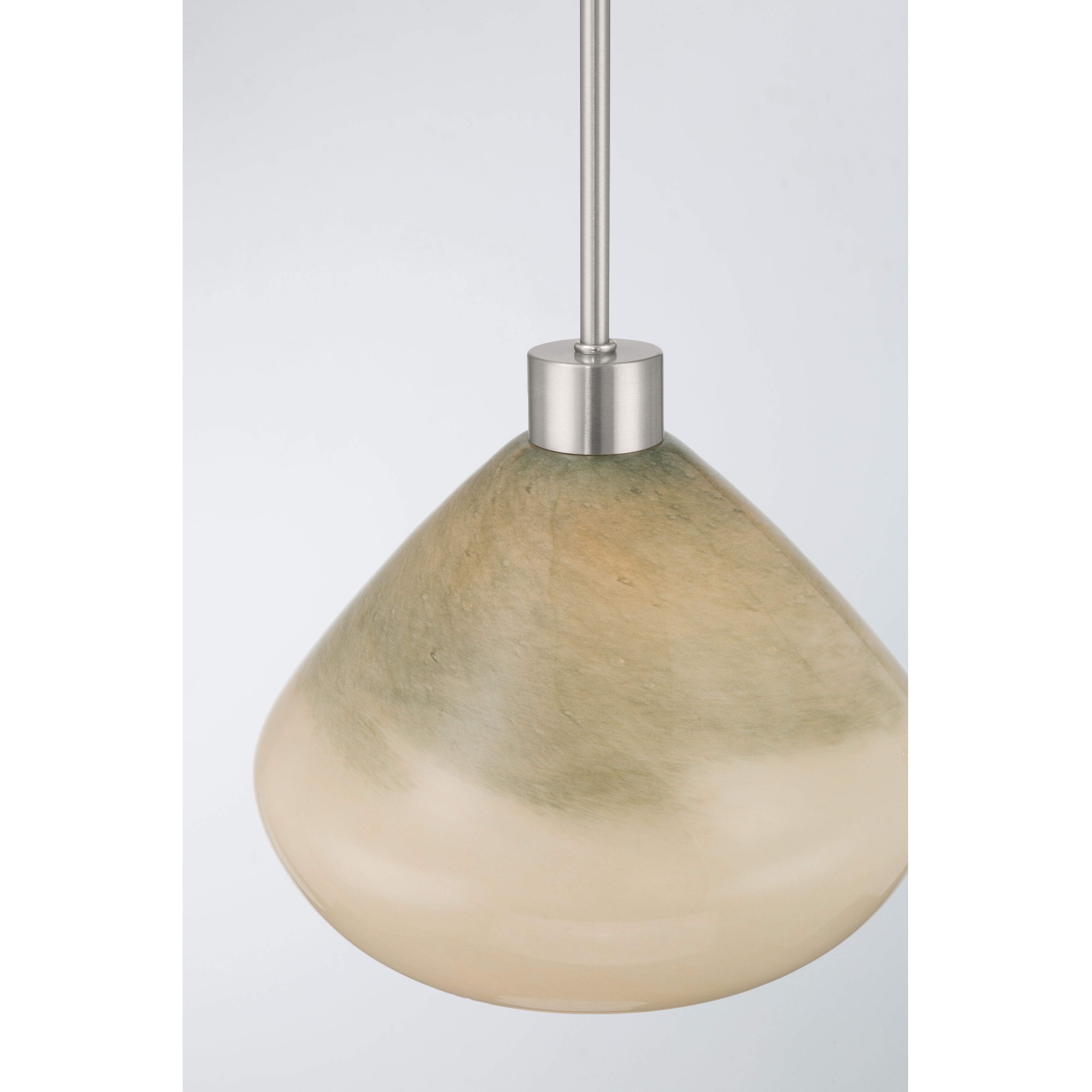 Elaris 1 Light 12.5 inch Brushed Nickel Pendant Ceiling Light