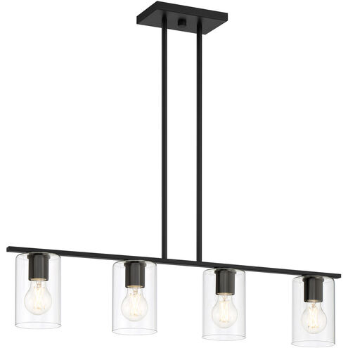 Oslo LED 4 inch Matte Black Pendant Ceiling Light