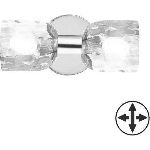Vallora 2 Light 5.75 inch Polished Chrome Vanity Light Wall Light