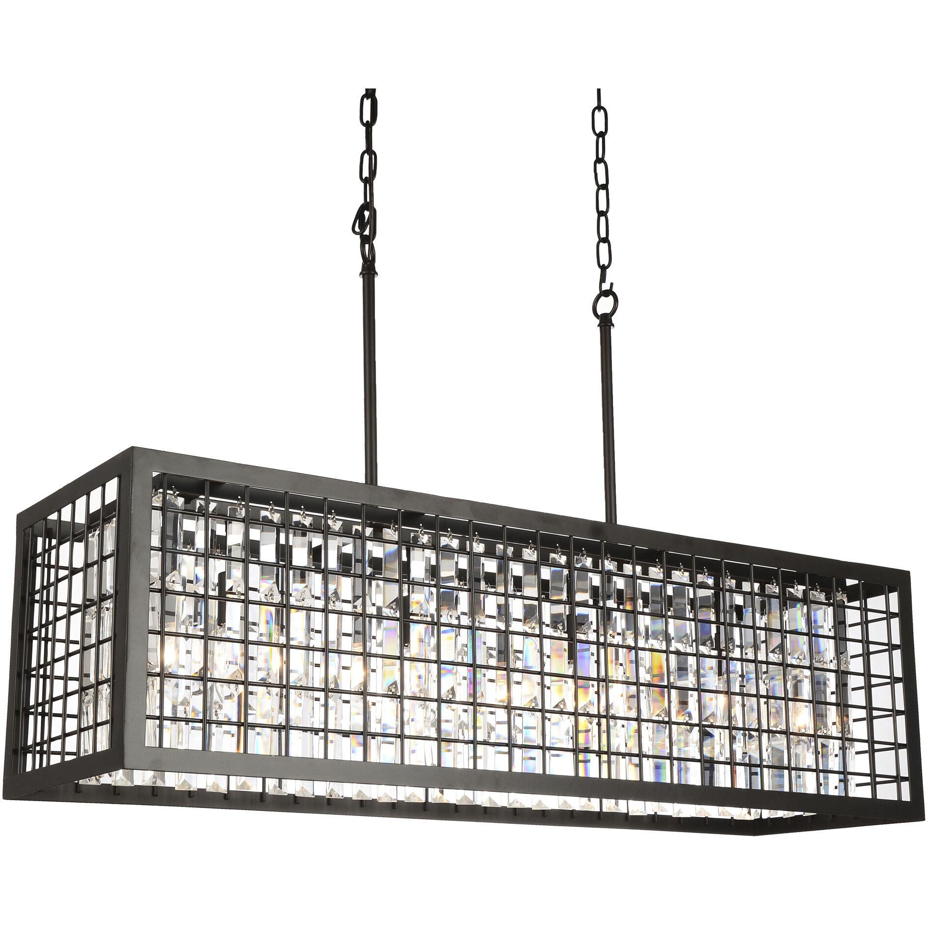 Meghna 4 Light 36 inch Brown Island/Pool Table Light Ceiling Light