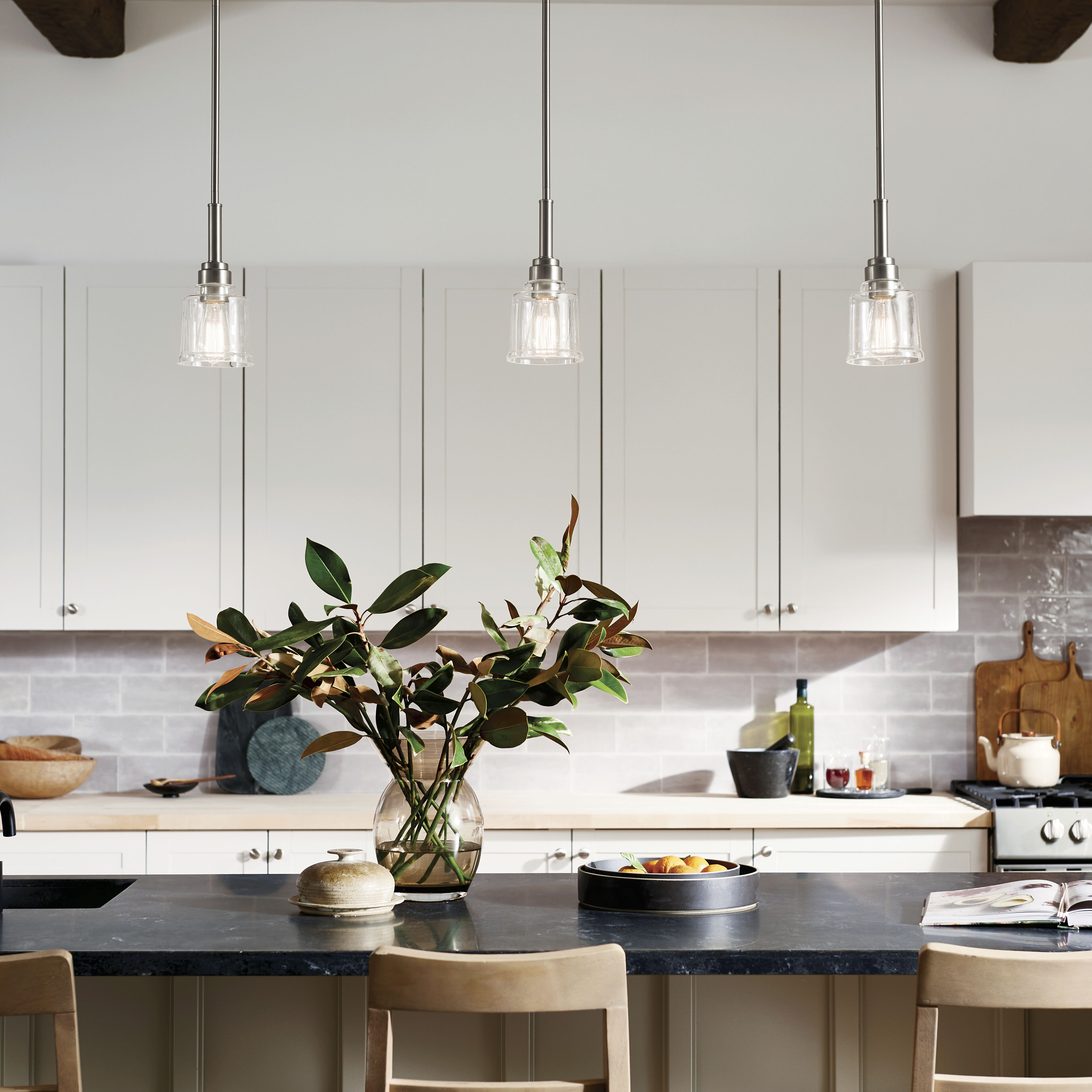 Aivian 1 Light 5.25 inch Nickel Textured Mini Pendant Ceiling Light