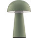 Darla 8.63 inch 2 watt Green Rechargeable Table Lamp Portable Light