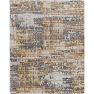 Lucknow 108 X 72 inch Prairie Dust / Ash / Dark Grey Handmade Rug in 6 x 9