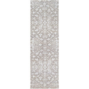 Varrius 72 X 48 inch Light Gray/Silver Gray Rugs, Wool and Viscose