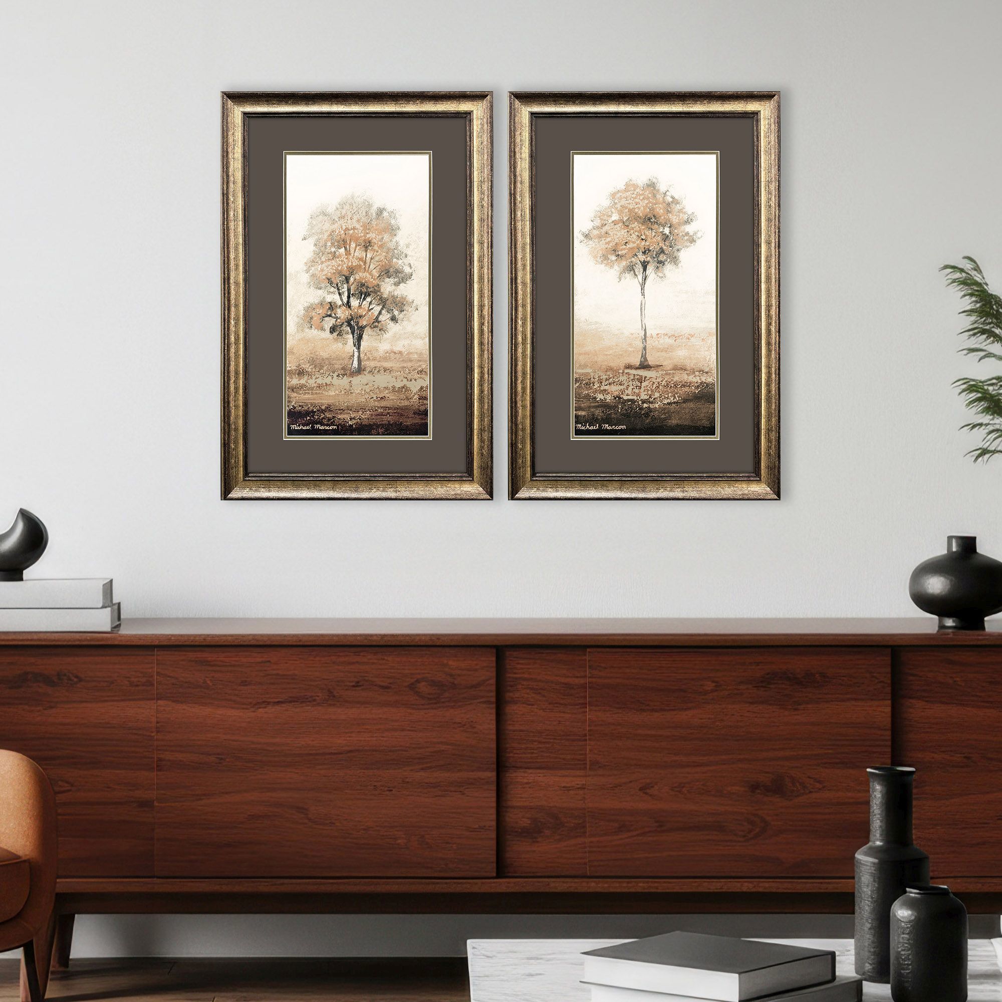 Way of Nature Brown and Black Framed Art, Propac