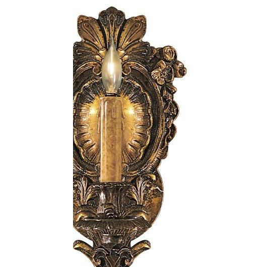 Metropolitan Collection Wall Sconce Wall Light in Oxidated Brass