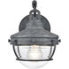 Eastport 1 Light 10 inch Aged Zinc Outdoor Wall Sconce