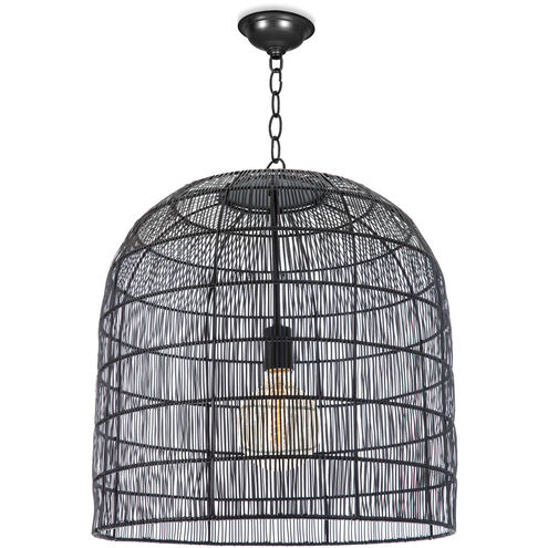 Fresco 1 Light 20 inch Black Pendant Ceiling Light