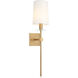 Fairburn LED 5.88 inch Aged Gold Brass Wall Sconce Wall Light