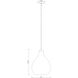 Bon Air 1 Light 13 inch Matte Black Pendant Ceiling Light