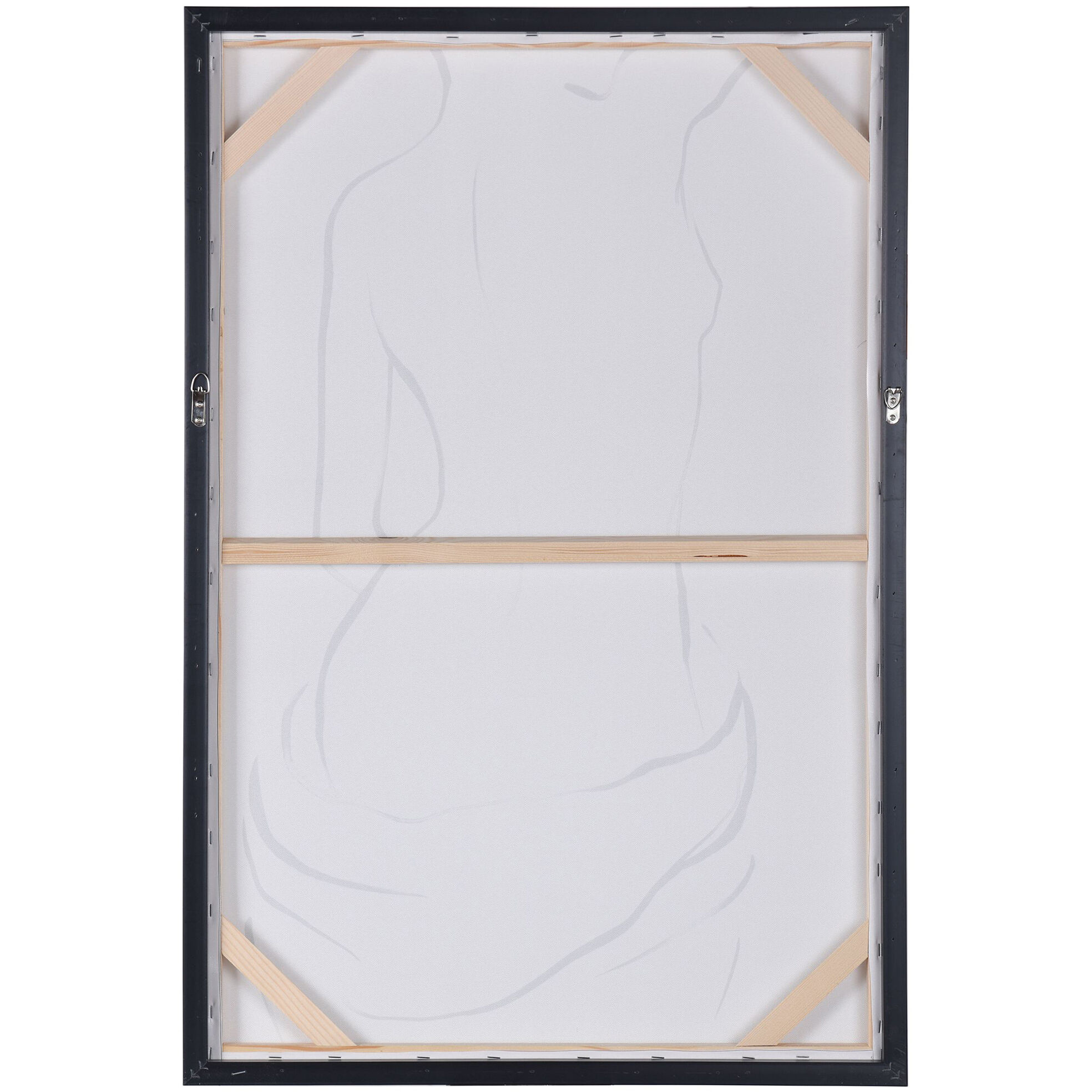 Cameron Black and White-Printed Wall Art