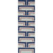 Paddington 36 X 24 inch Navy, Aqua, Medium Gray, Ivory Rug