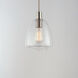 Babylon 1 Light 7 inch Satin Nickel Single Pendant Ceiling Light