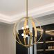 Abbey 6 Light 23.5 inch Brass and Cream Chandelier Ceiling Light