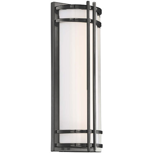 Skyscraper LED 18 inch Bronze Outdoor Wall Light in 3500K, 18in.
