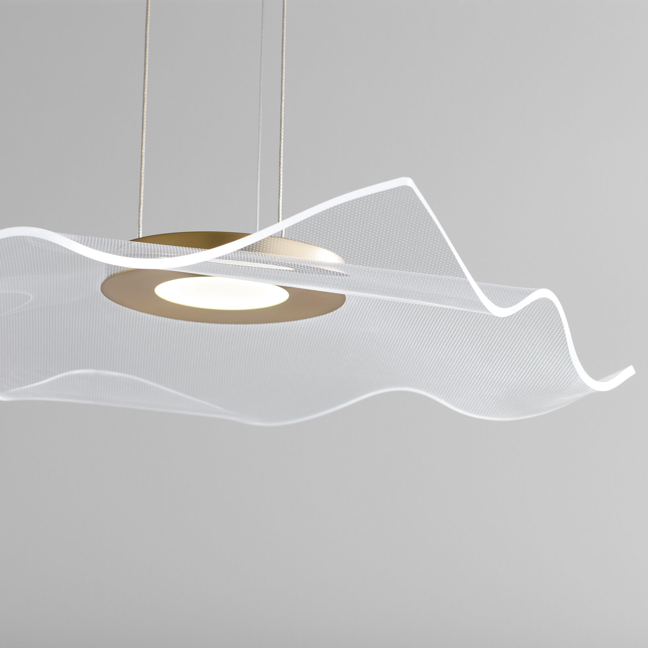 Medusa LED 20 inch Aged Brass Pendant Ceiling Light