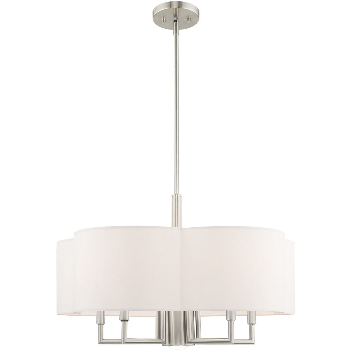 Chelsea 6 Light 24 inch Brushed Nickel Pendant Chandelier Ceiling Light