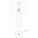 Capri 28 inch 150.00 watt Sand Table Lamp Portable Light