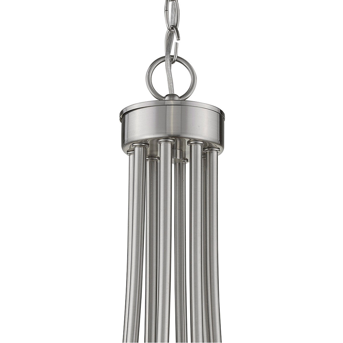 Sawyer 8 Light 30 inch Satin Nickel Chandelier Ceiling Light