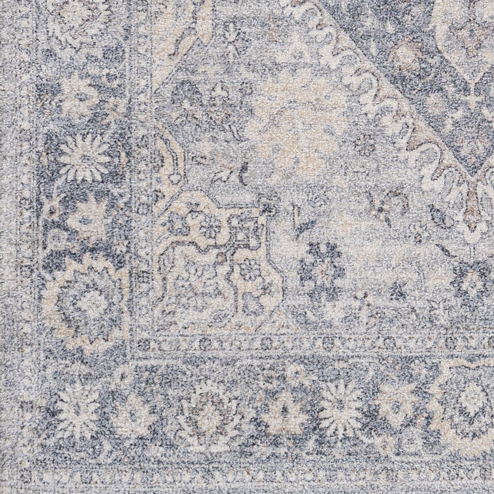 Sivas 36 X 24 inch Light Gray Rug in 2 x 3, Rectangle