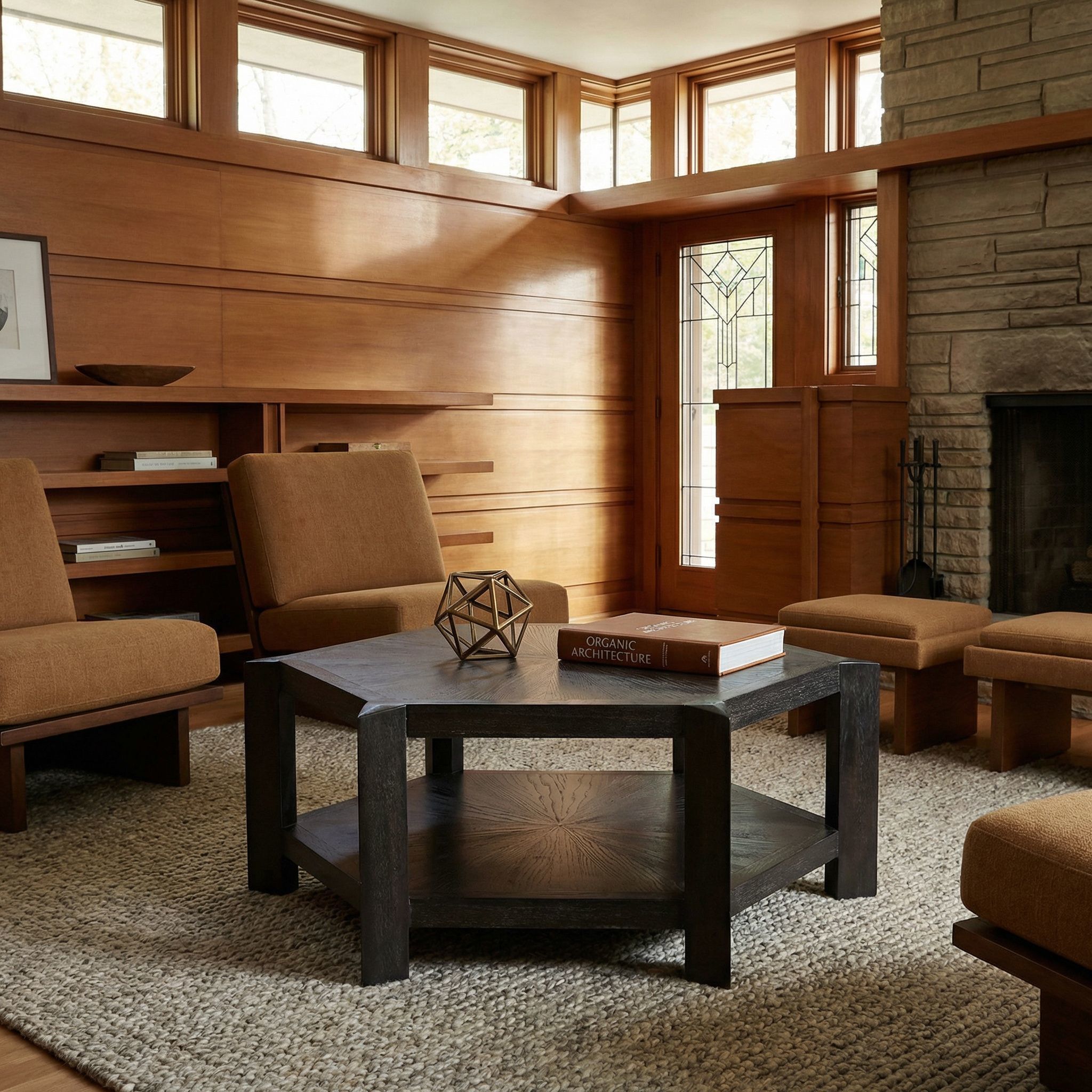 Yuhuda 46 X 46 inch Sombre Coffee Table