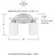 Dixon 2 Light 13 inch Brushed Nickel Vanity Light Wall Light