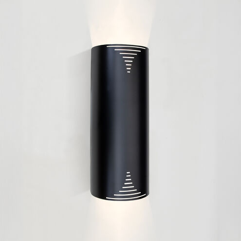 Edge 16 LED 16 inch Black Outdoor Sconce