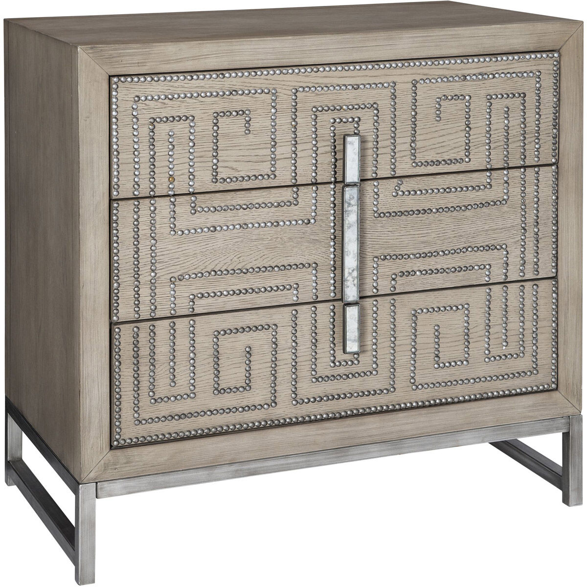 Devya Gray Oak Accent Chest 