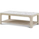Horizon 52 X 26 inch Day Cocktail Table, Wooden with Marble Top