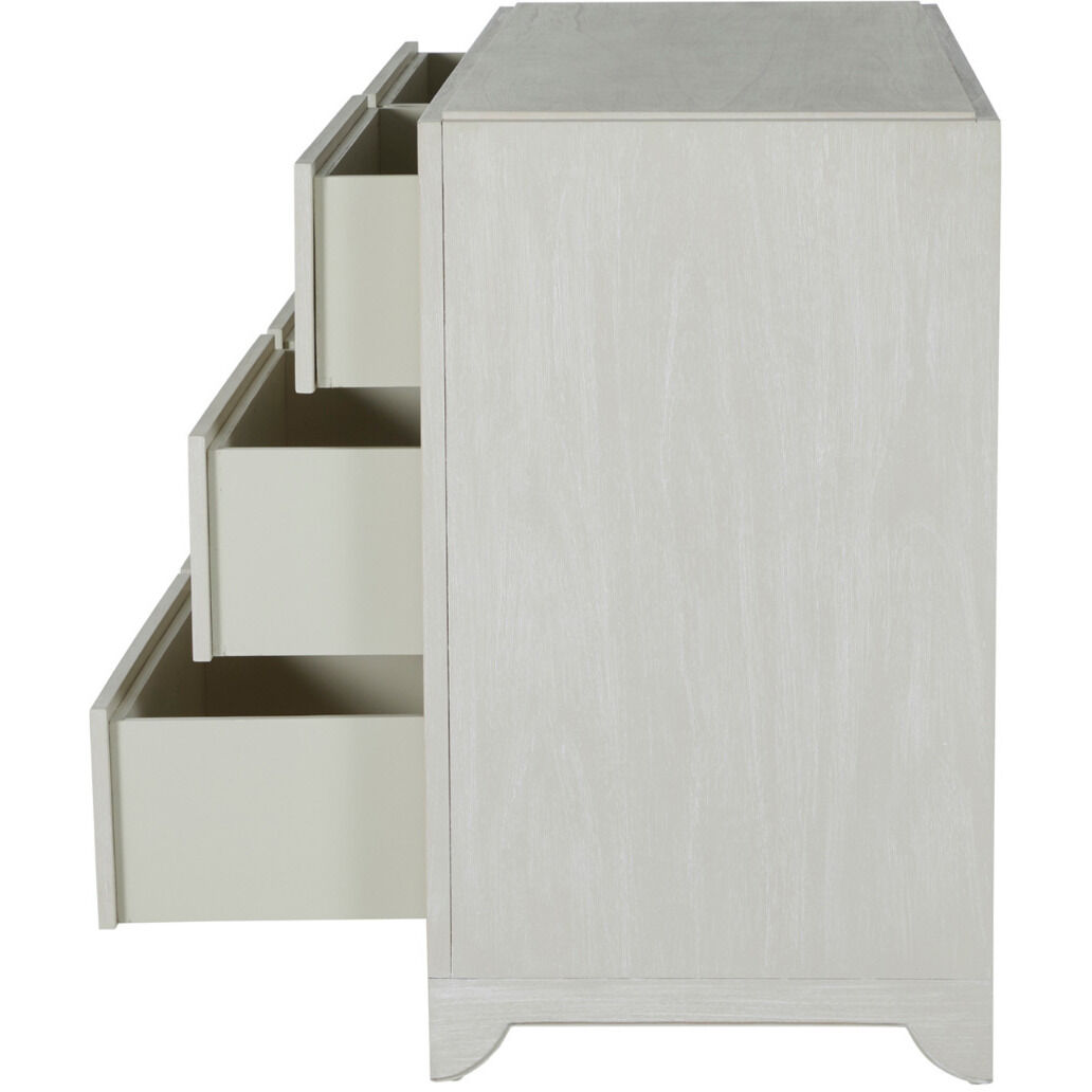 Fairmont Cerused White / Stained Gold Dresser