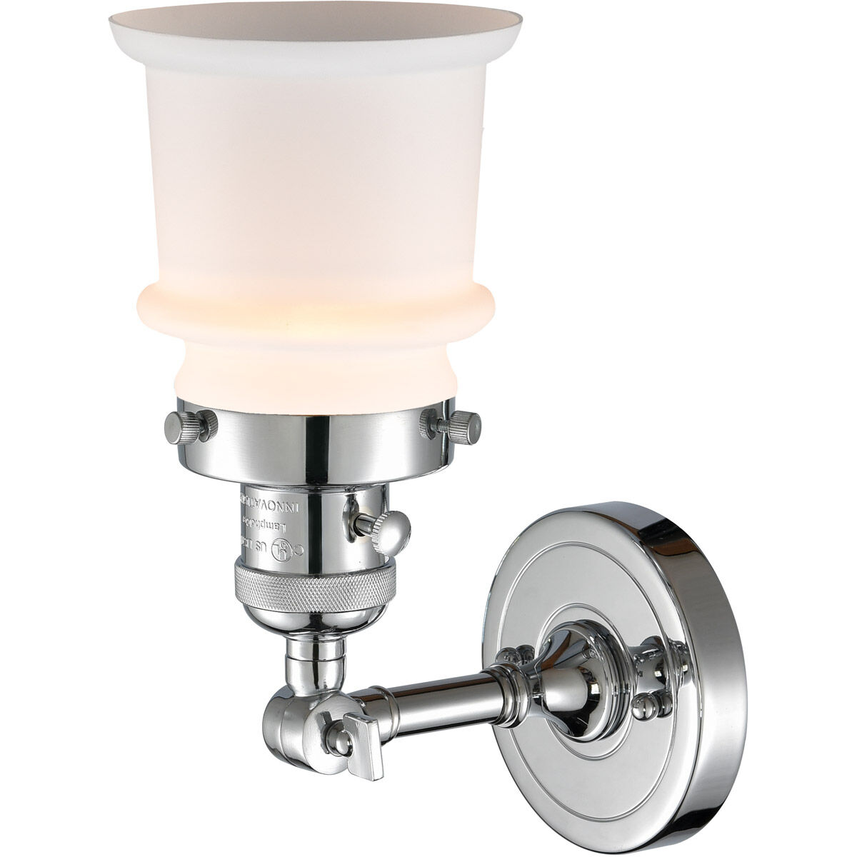 Franklin Restoration Small Canton LED 6.5 inch Polished Chrome Sconce Wall Light, Franklin Restoration
