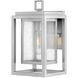 Coastal Elements Republic LED 12 inch Satin Nickel Outdoor Wall Mount Lantern, Estate Series