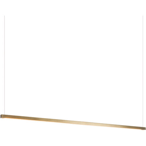 Art + Alchemy Ingot LED 1.25 inch Modern Brass Pendant Ceiling Light