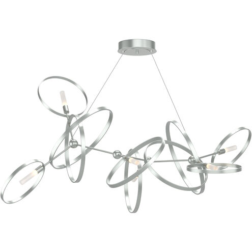 Celesse 6 Light 59.7 inch Vintage Platinum and Vintage Platinum Pendant Ceiling Light