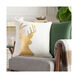 Holiday 18 X 18 inch Ivory/Metallic - Gold Pillow Cover, Square