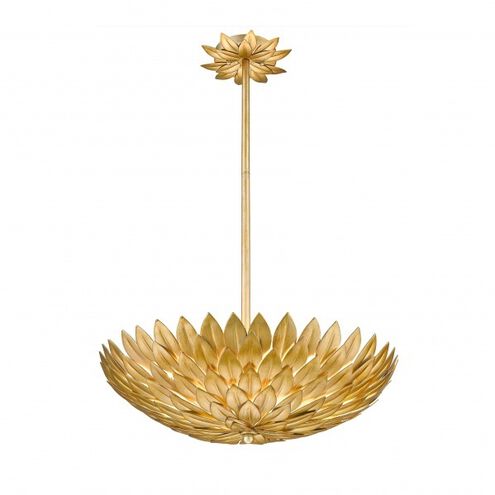 Canada 5 Light 20 inch Gold Leaf Chandelier Ceiling Light