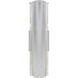 Espada LED 16 inch Silver Outdoor Wall Sconce