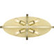 Colson 4 Light 23.13 inch Olympic Gold Flush Mount Ceiling Light in No Shade, Damp