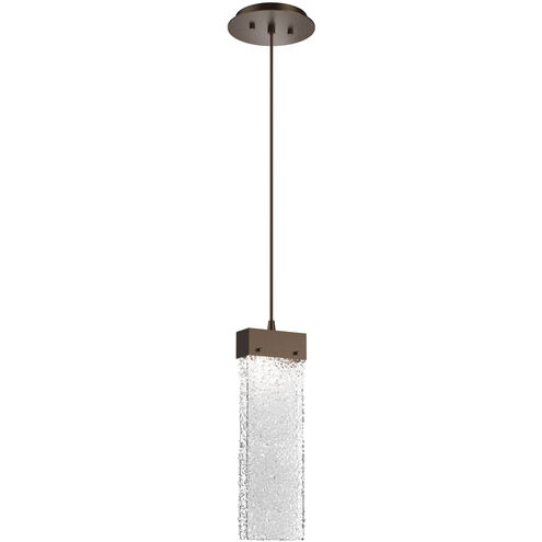 Parallel LED 2.3 inch Flat Bronze Pendant Ceiling Light in Clear Rimelight, 2700K LED