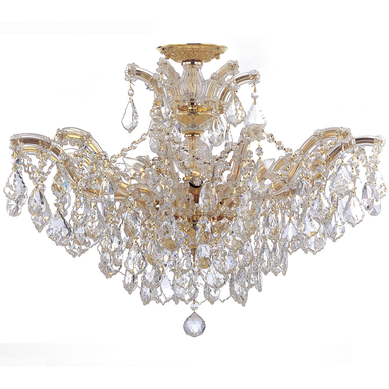Maria Theresa 6 Light 29 inch Gold Chandelier Ceiling Light in Clear Hand Cut
