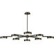 Cava LED 50 inch Black Oxide Semi-flush Mount Ceiling Light