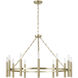 Winton 12 Light 35 inch Matte Brass Chandelier Ceiling Light
