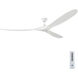 Maverick 88 inch Matte White Ceiling Fan