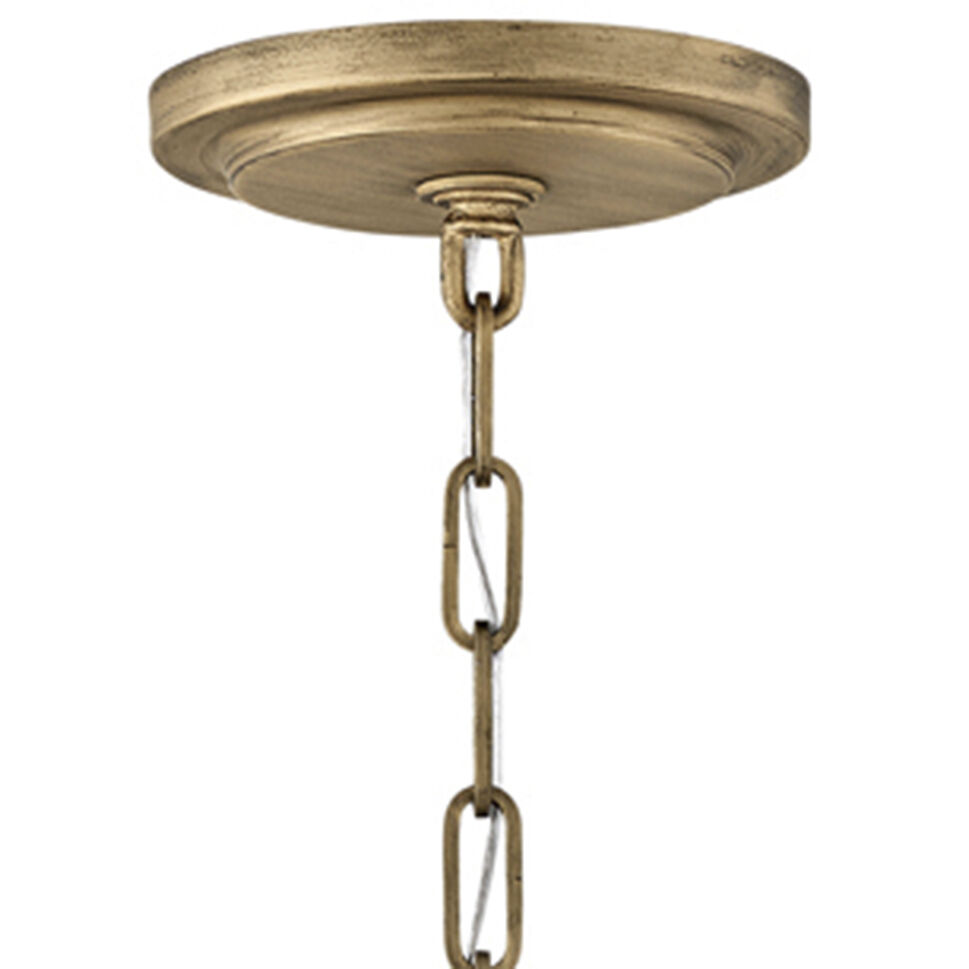 Lisa McDennon Roca 5 Light 24 inch Burnished Gold Indoor Chandelier Ceiling Light