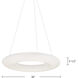 Cumulus LED 30 inch White Pendant Ceiling Light