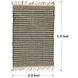 Shuttle Weave Durrie with Fringes 36 X 24 inch Multi Rug, Rectangle