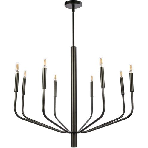 Eleanor 8 Light 32 inch Matte Black Chandelier Ceiling Light