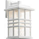 Beacon Square 1 Light 14 inch White Outdoor Wall, Medium