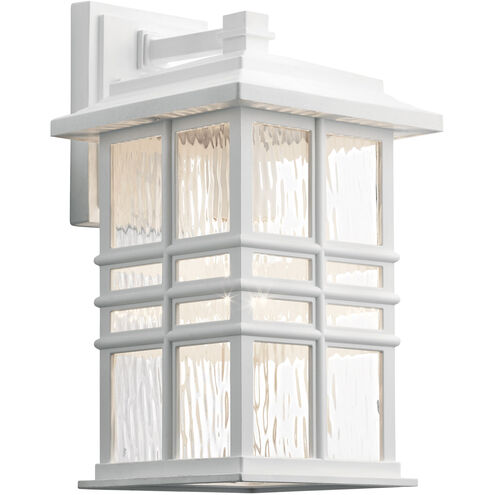 Beacon Square 1 Light 14 inch White Outdoor Wall, Medium