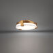 Catalonia 1 Light 10.63 inch Aged Brass Flush Mount Ceiling Light in 11in.